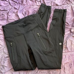 Lululemon mesh zip pocket full length leggings